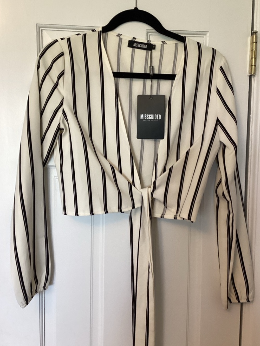 Missguided striped cropped top